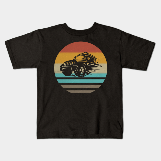 Vintage Jeep Sunset Jeeps - Vintage Jeep Sunset Jeeps - Kids T-Shirt